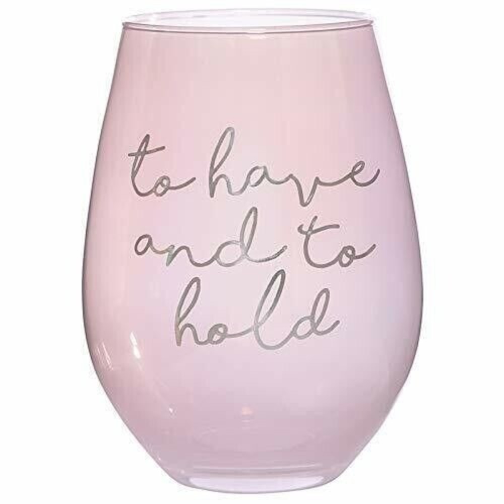 Slant Collections - Jumbo Stemless Wine Glass,‎ 30-Ounce To Have & To Hold